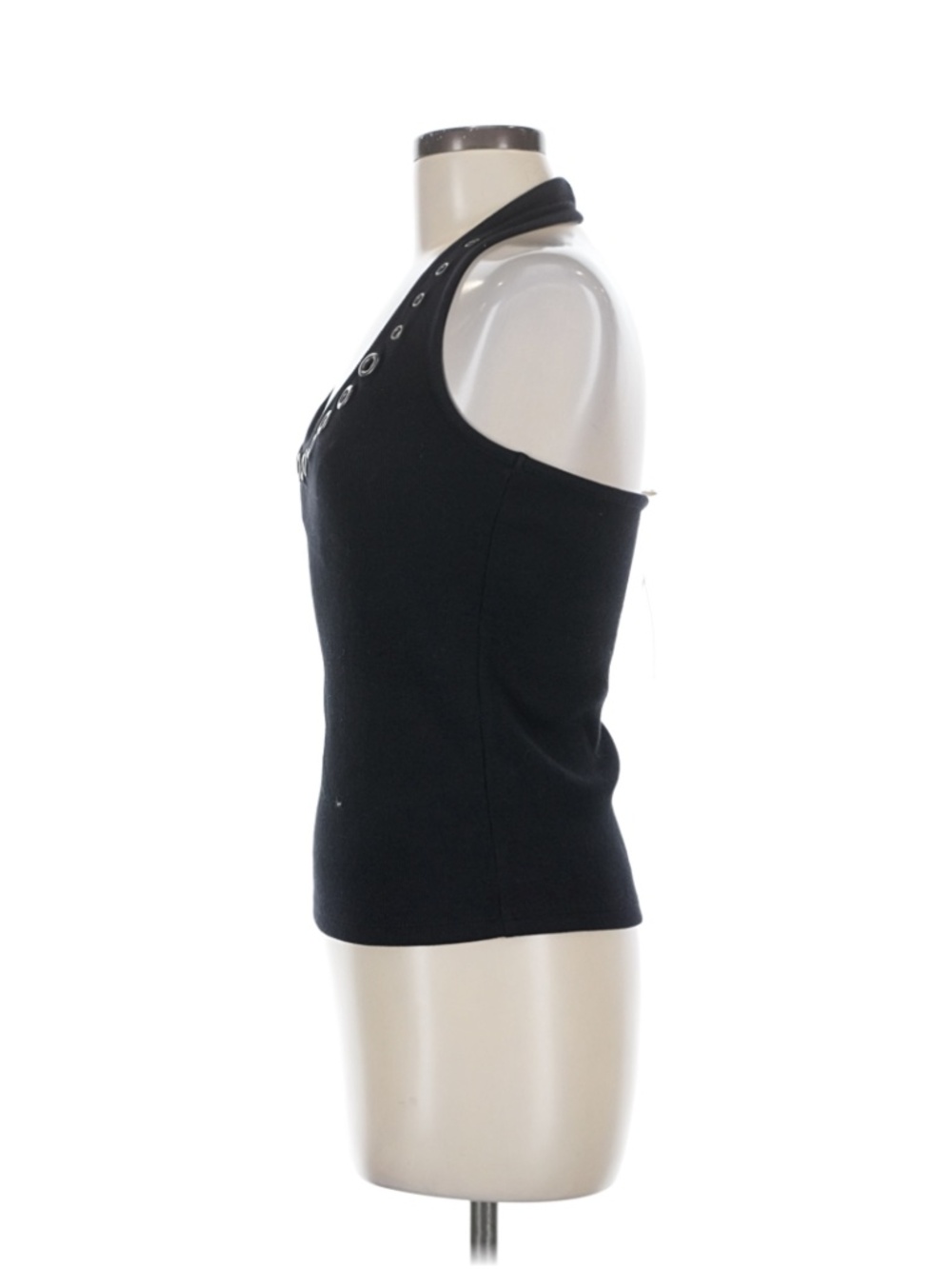 black anthropologie pilcro summer cotton halter grommet top - Picture 4 of 4